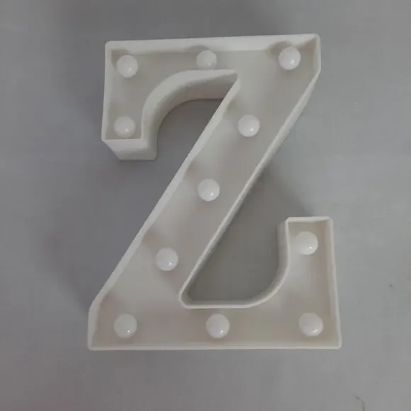 Letter Light "Z" LED Symbol Shape, Alphabet, Wall Hanging/Free Stand - Picture 2 of 5